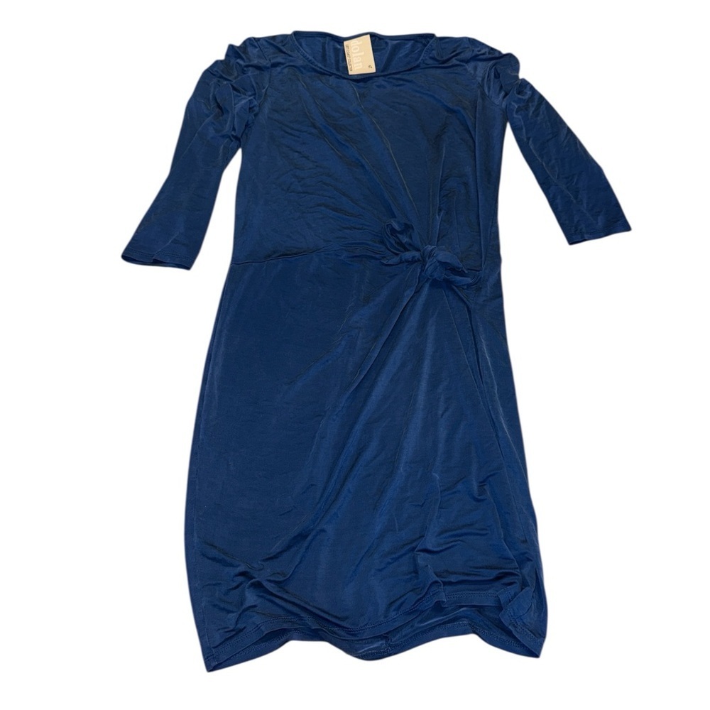 Anthropologie Dress Dolan Sanibel Jersey Stretch Knit Side Knotted Mini … - Picture 2 of 4